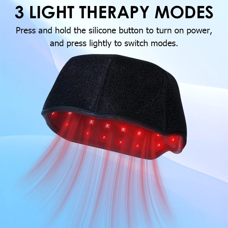 Red Light Hats for Hair Regrowth,Infrared light Cap Thinning Anti,Hair Loss Anxiety Stress Reduce, Migraine Scalp Relax Massager