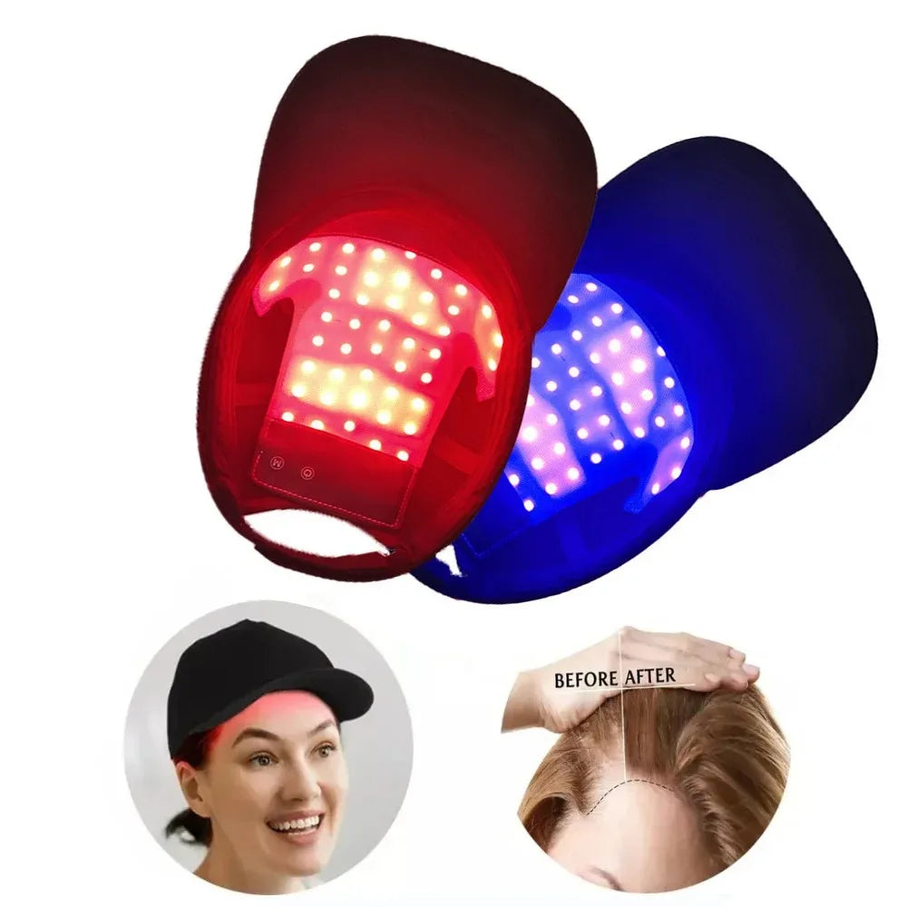 LED Red Light Therapy Cap Hair Growth Helmet Diode LaserHat Light Therapy Cap for Hair Regrowth and Hair Loss Treatment